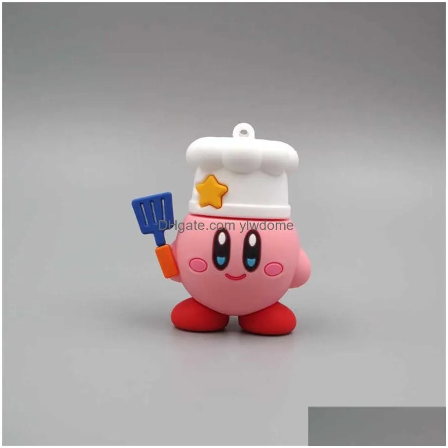 Other Cartoon Accessories Figure Kawaii Kirby Stars Different Shapes Pvc Model Toys Boys And Girls Birthday Gifts For Friends Or Child Dhrbc