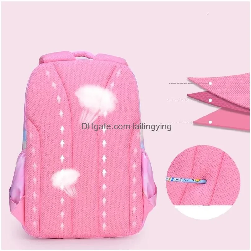 backpacks girl children backpack school bag back pack pink for kid child teenage schoolbag primary kawaii cute waterproof little class kit