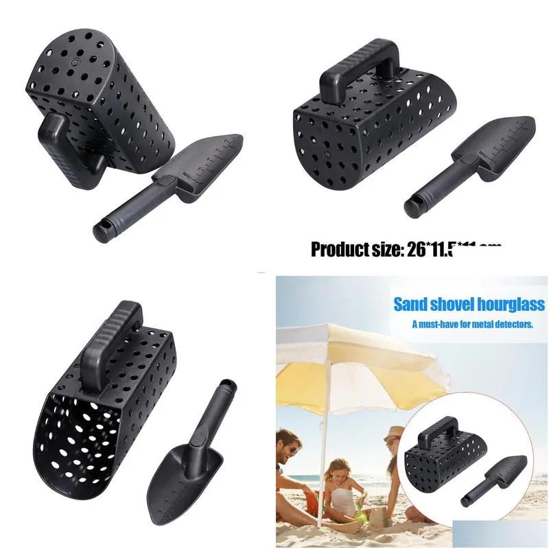 Professional Hand Tool Sets Metal Detector Sand Scoop Shovel Set Stainless Steel Beach Digging Filter Accessories Underground Treasure