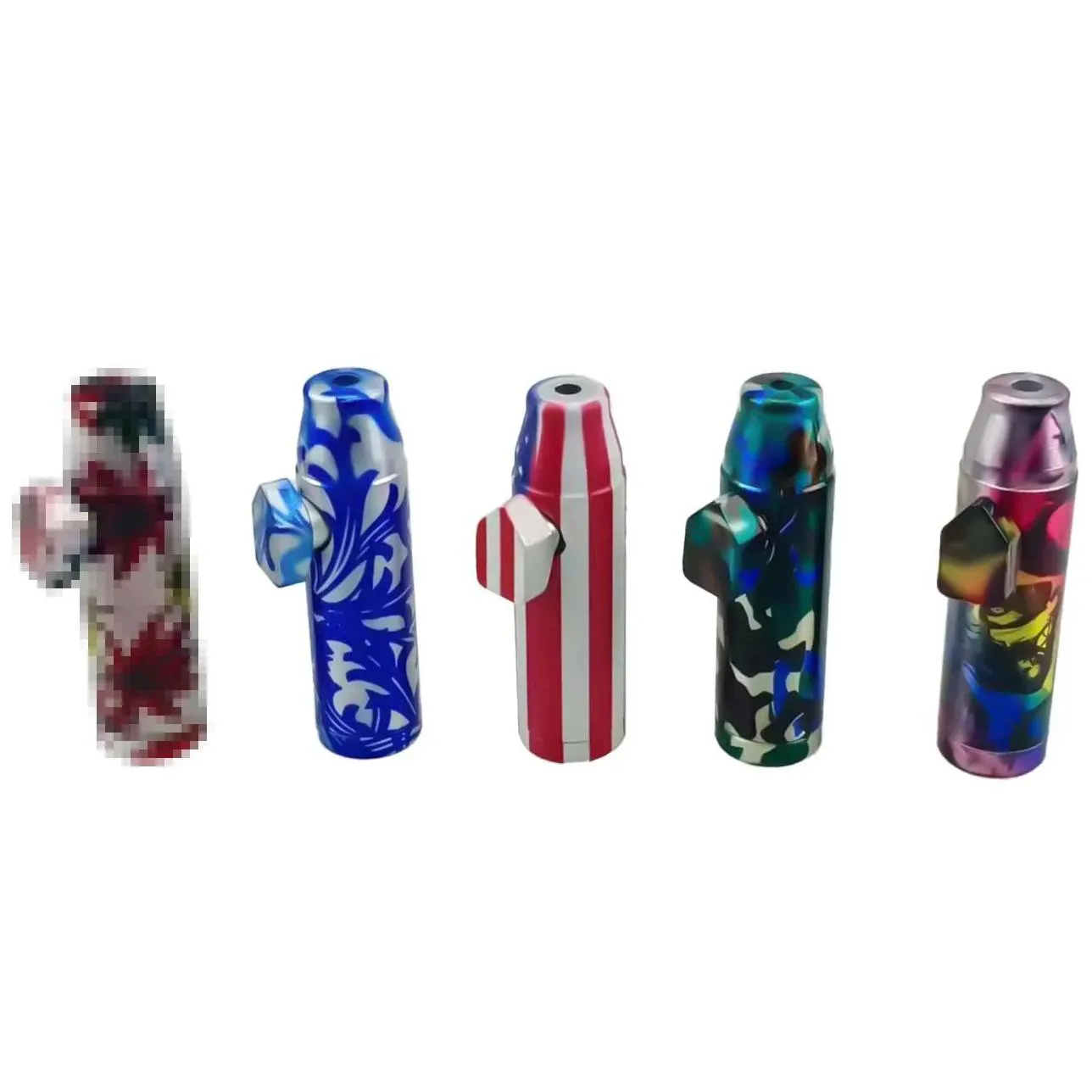 Smoking Pipes Metal Snuff Bottle Pipe Bag Flower Creative Mini Aluminum Cigarette Holder Wholesale Dab Rig Drop Delivery Home Garden H Dhmcs