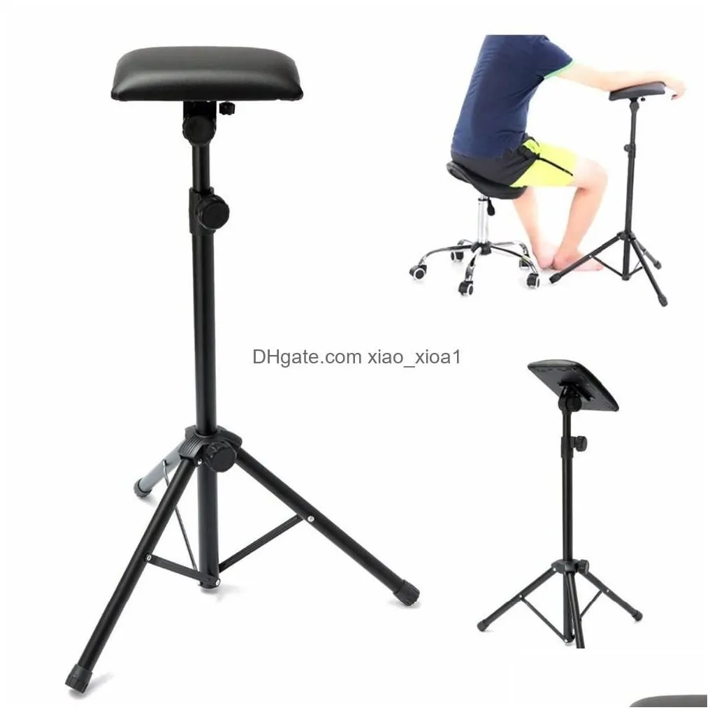 Furniture Accessories Iron Tattoo Arm Leg Rest Stand Portable Fly Adjustable Chair For Studio Work Supply Bed Stool 65-125Cm Drop De