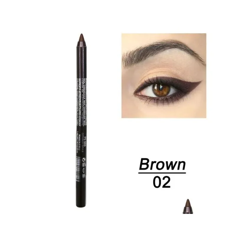 Other Health & Beauty Items 14 Colors Long-Lasting Eye Liner Pencil Waterproof Pigment Blue Brown Black Eyeiner Pen Women Fashion Colo Dhzev