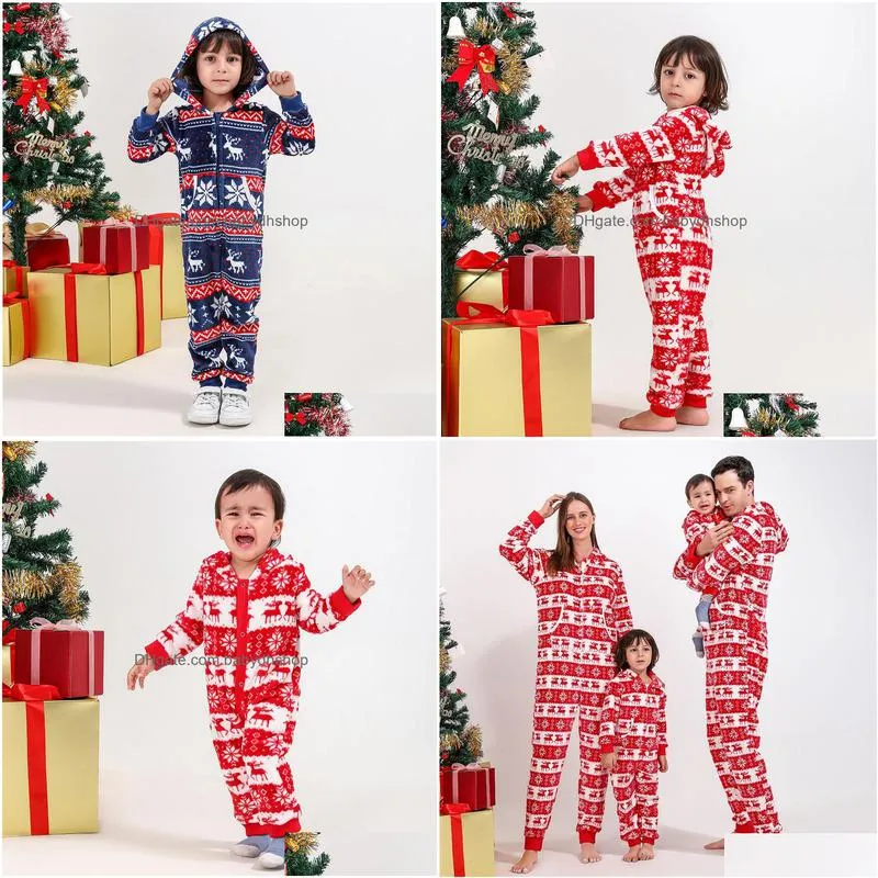 family matching outfits christmas family matching pajamas flannel mother daughter father baby kids sleepwear mommy and me nightwear clothes