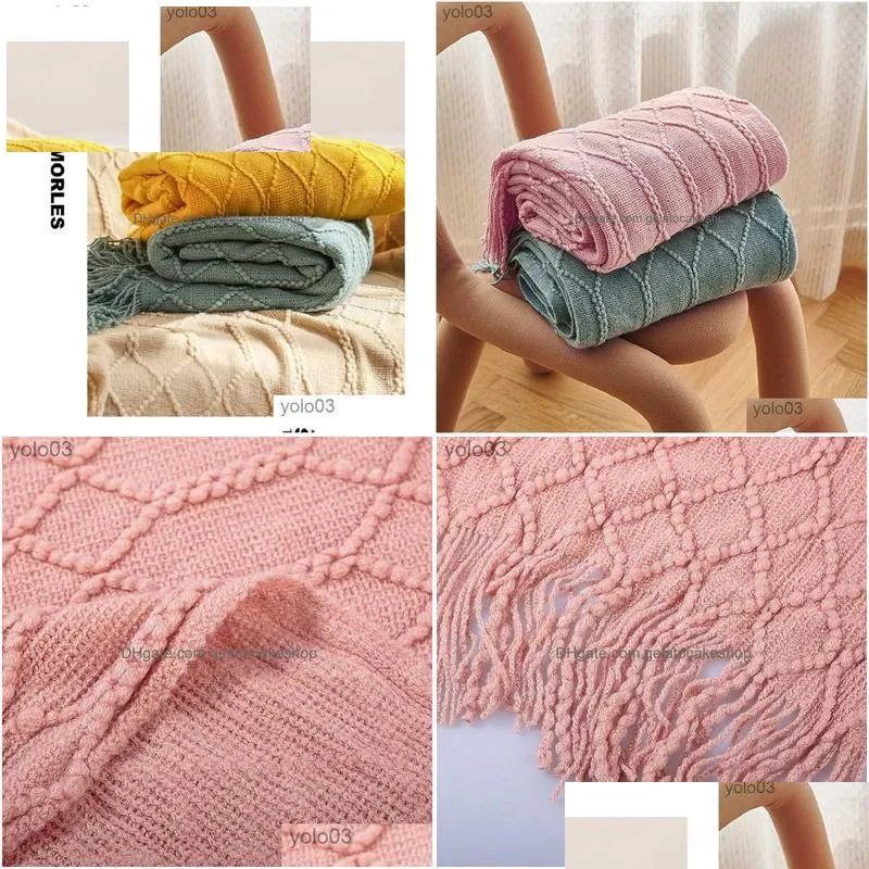 blankets inya luxury knitted blankets throw fringes warm soft weighted blanket for bed fleece plaid knitted throw blanket for