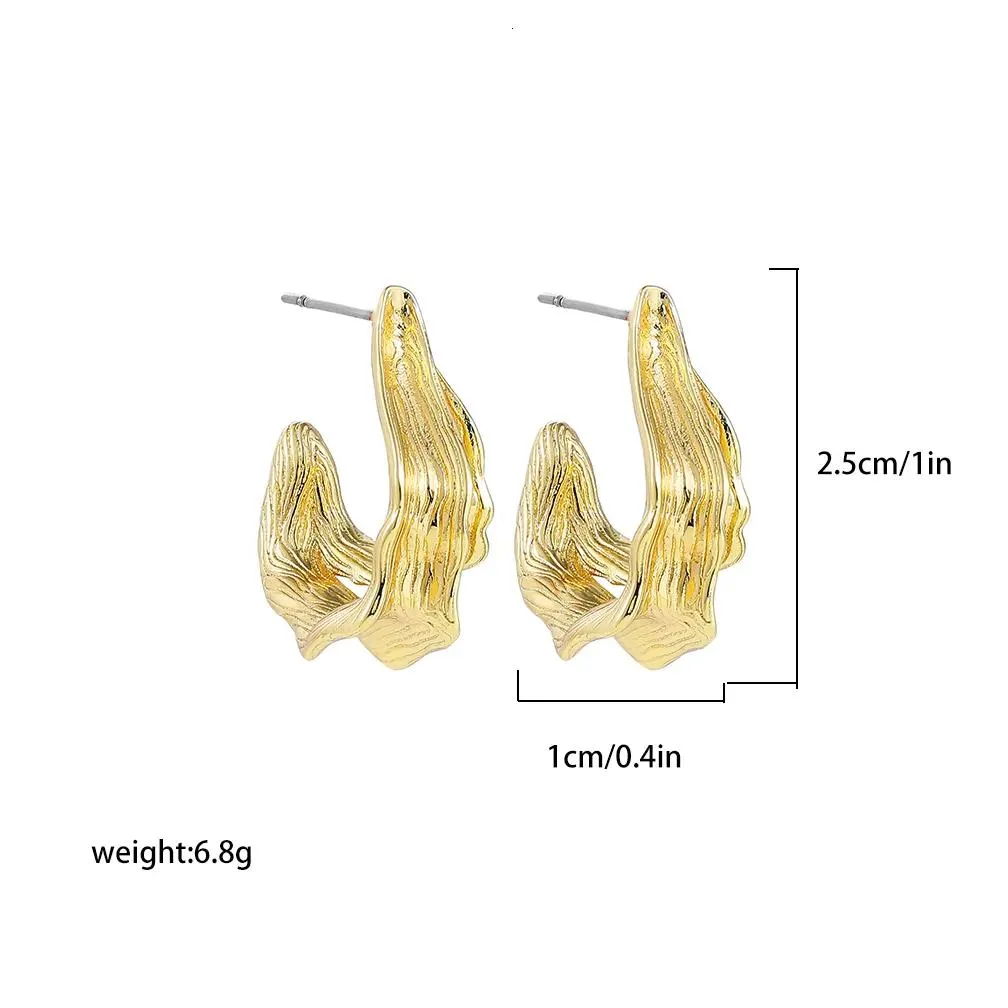 Stud Chic Exaggerate Big Waterdrop Drop Earrings For Women Dupes Chunky Teardrop Stainless Steel Gold Plated Statement Ear Jewelry Dr Otuzn