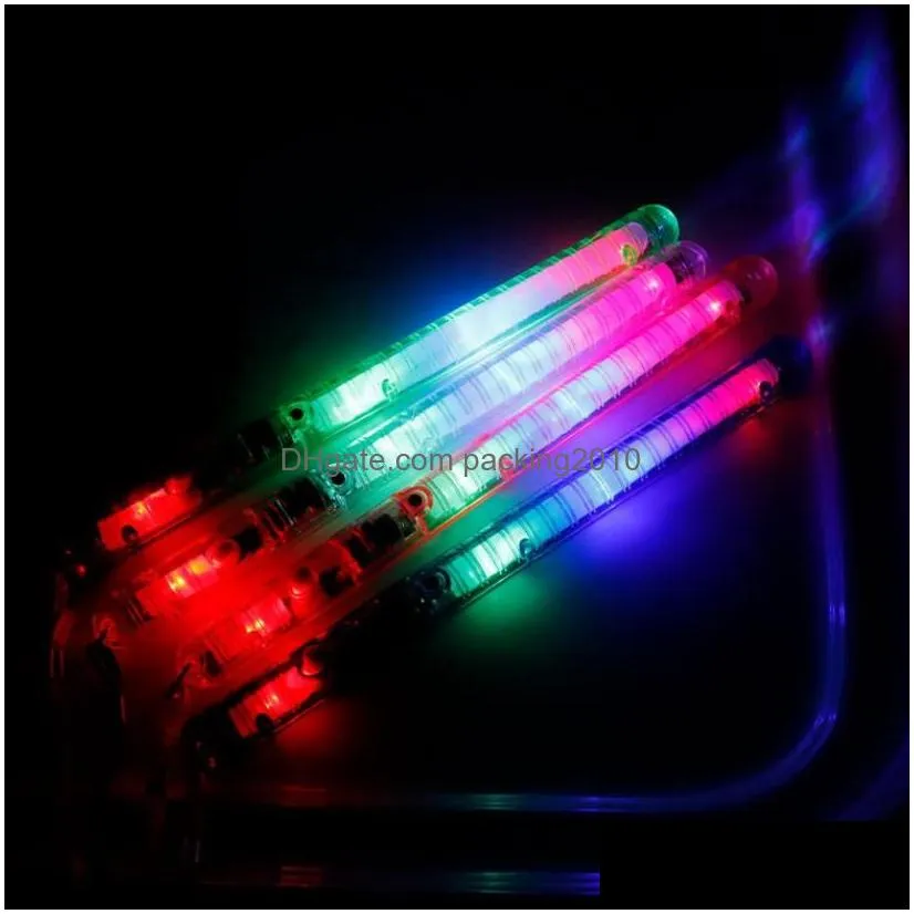 Other Event & Party Supplies 100Pcs Seven Colors Led Light Up Wands Glow Sticks Flashing Concerts Rave Party Birthday Favors Large Tra Dhzon