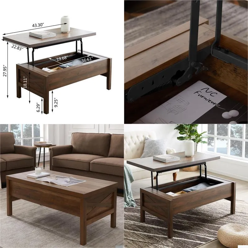 Living Room Furniture,Lift Coffee Table