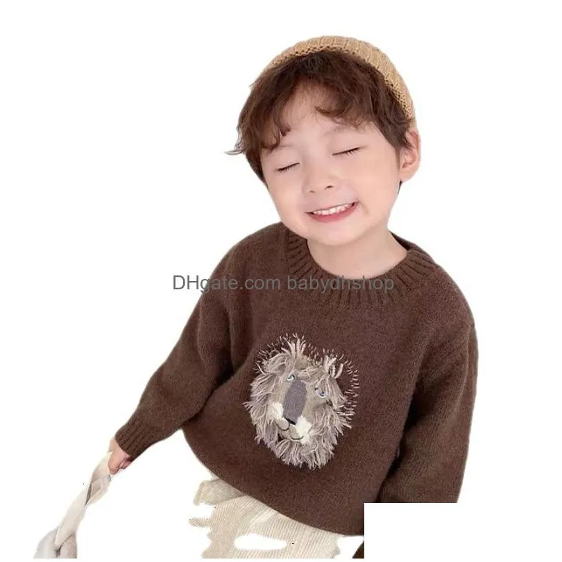 children sweater  boys sweaters autumn teenager cardigan for boys clothes cotton toddler baby sweater pullover knitwear 210308
