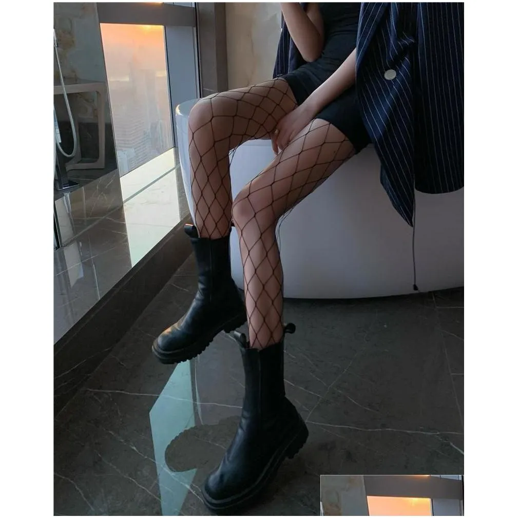 sexy womens socks long fishnet stockings fish net pantyhose mesh nylon tights lingerie skin thigh high stocking