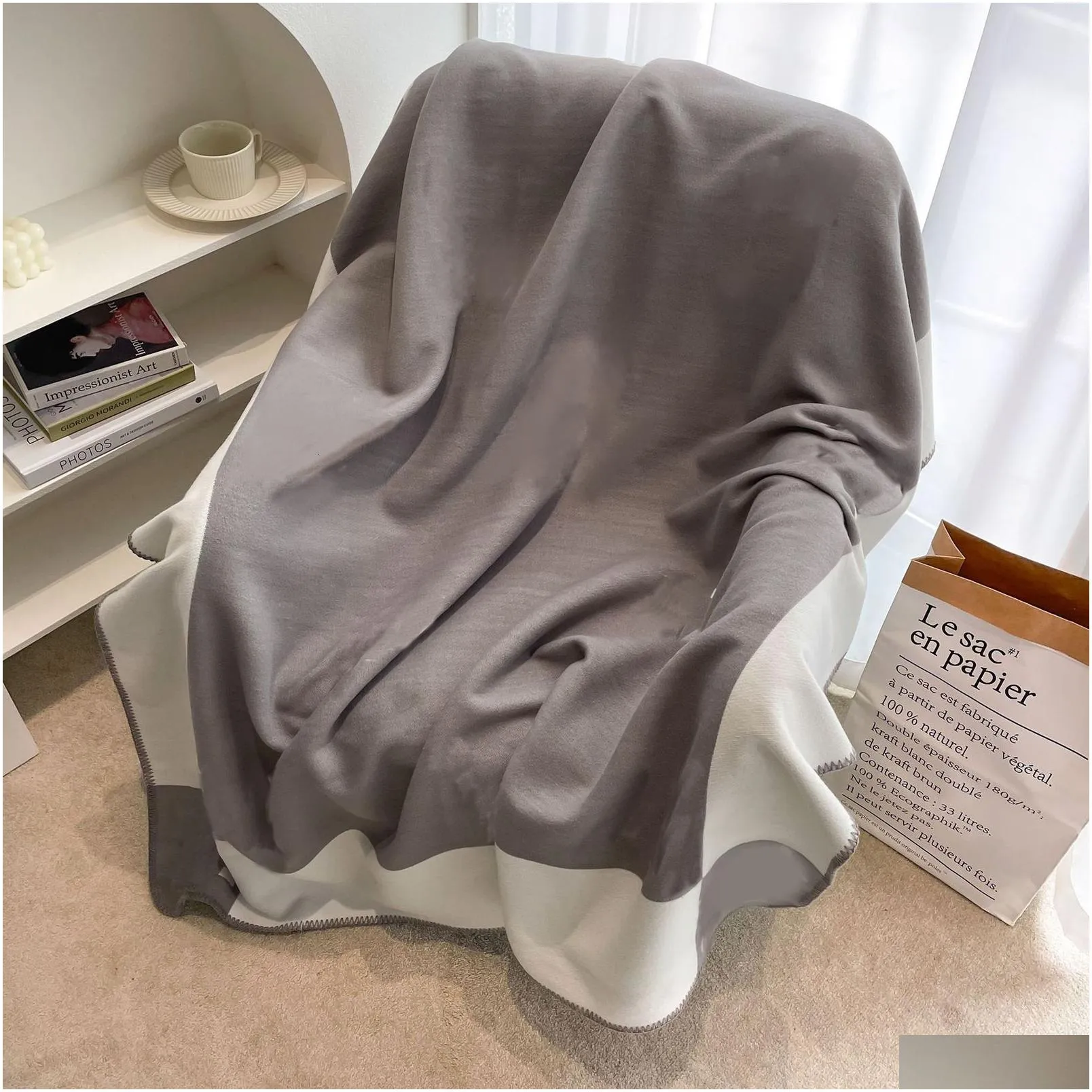 blankets throw plaid blanket brand designer cashmere blanket for beds sofa fleece knitted wool blanket home nap portable scarf 230909