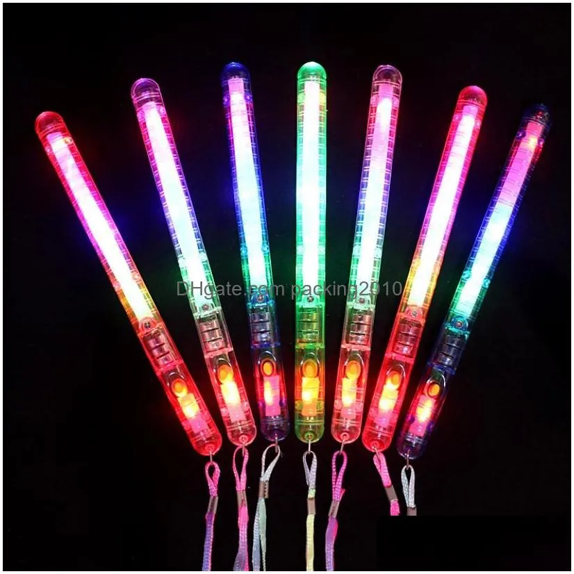 Other Event & Party Supplies 100Pcs Seven Colors Led Light Up Wands Glow Sticks Flashing Concerts Rave Party Birthday Favors Large Tra Dhzon