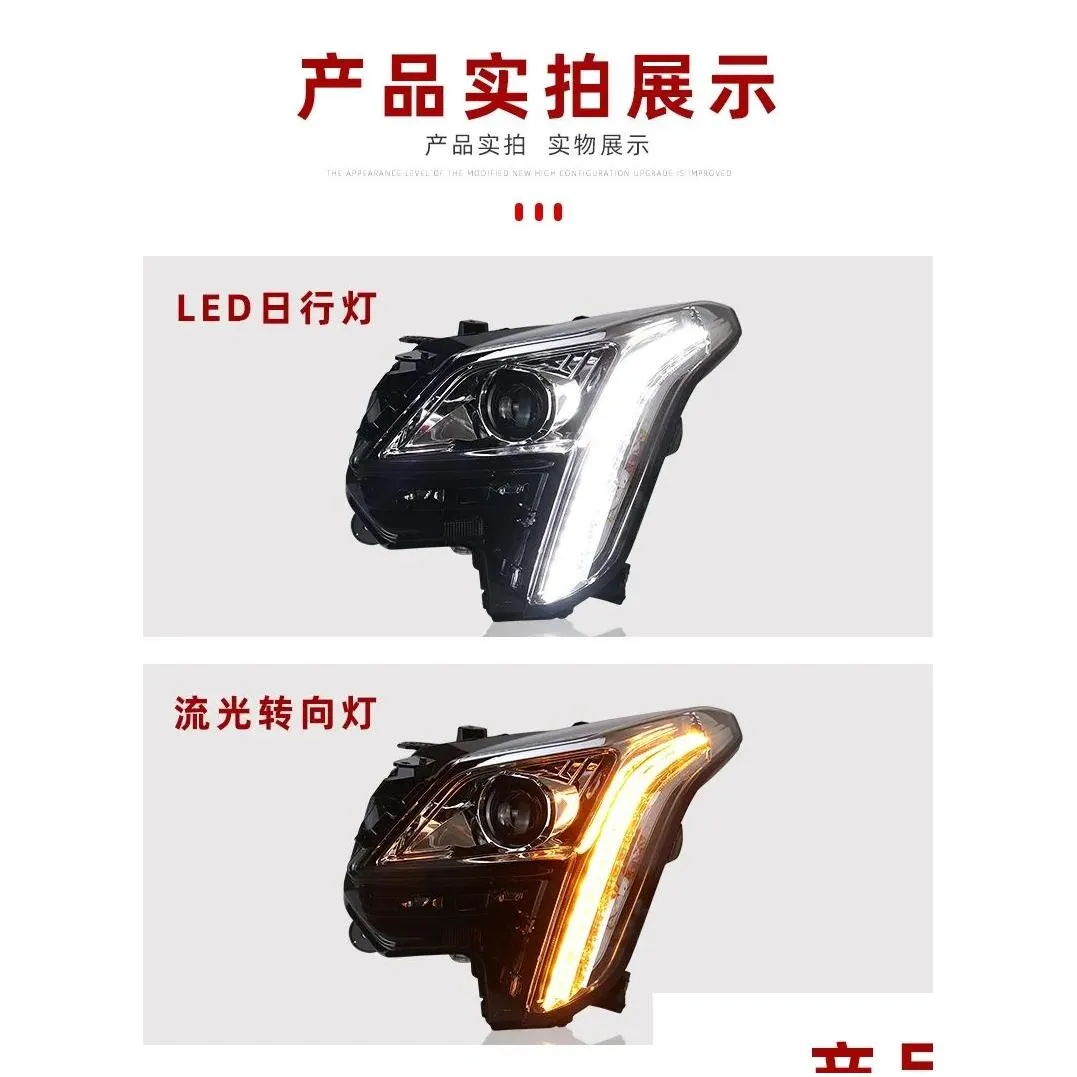 Car Head Lamp for Cadillac XTS LED Headlight 20 18-20 20 XTS DRL Turn Signal High Beam Angel Eye Daytime Headlights