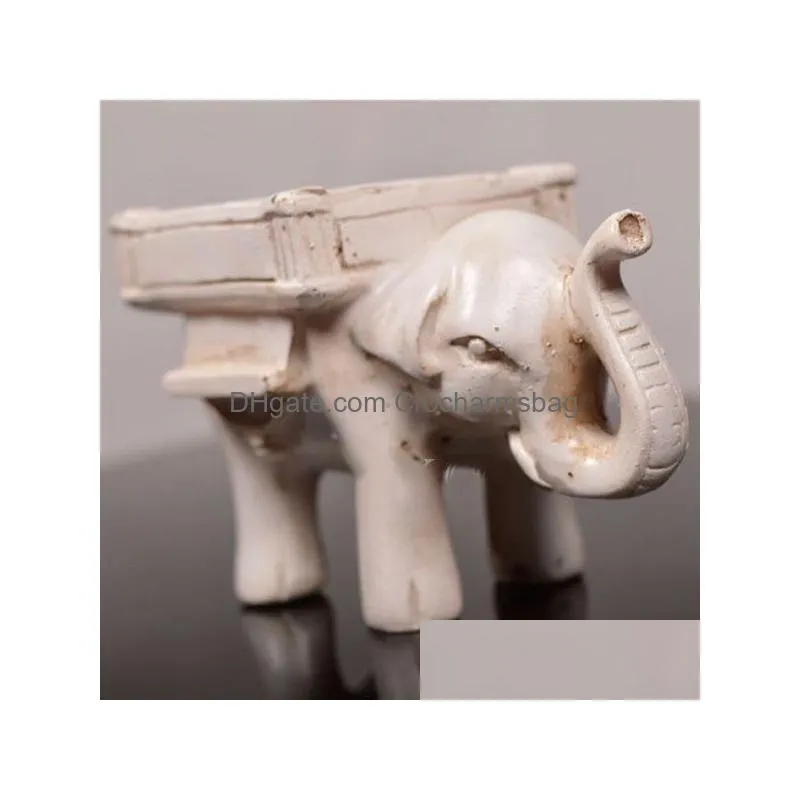 Candle Holders Lucky Elephant Tealight Candle Holder Ivory Bridal Wedding Party Home Decor Paly Drop Delivery Home Garden Home Decor Dhmlq