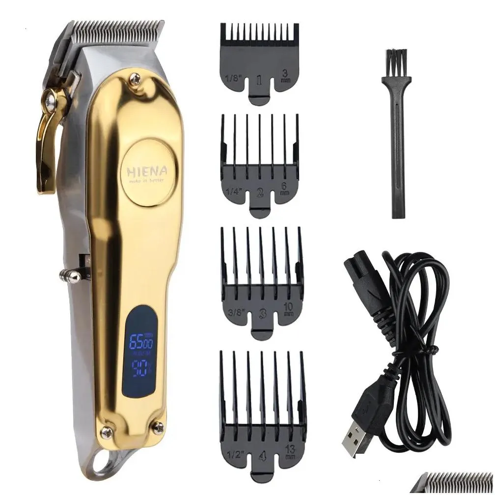 Hair Trimmer Clipper Electric Cordless Shaver 0Mm Men Barber Cutting Hine For Rechargeable Usb Drop Delivery Dhpz6