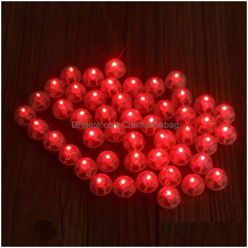 Other Festive & Party Supplies New Arrive Round Shape Rgb Mini Led Flashing Ball Lamps White Balloon Lights For Christmas Party Weddin Dhem7
