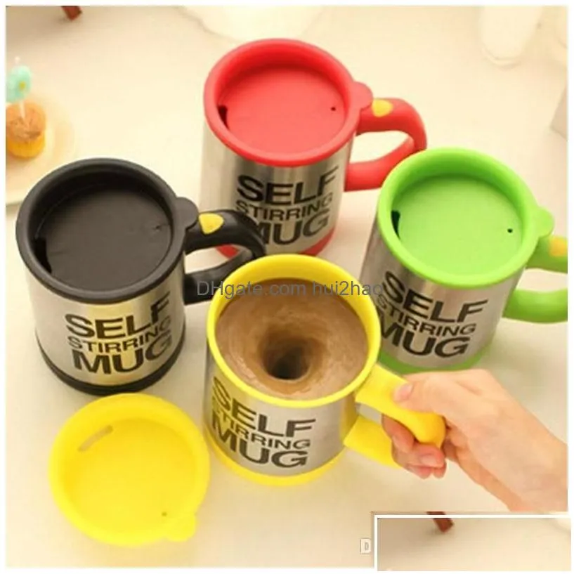 mugs juice self stirring drinkware bottles 400ml matic electric lazy mug cup coffee milk stainless steel mixing bh1388 drop delivery h
