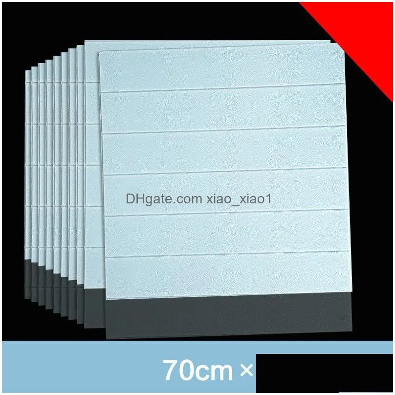self diy adhesive 3d stone brick wall paper ultralight pe foam anti collision heat insulation interior wall sticker tile