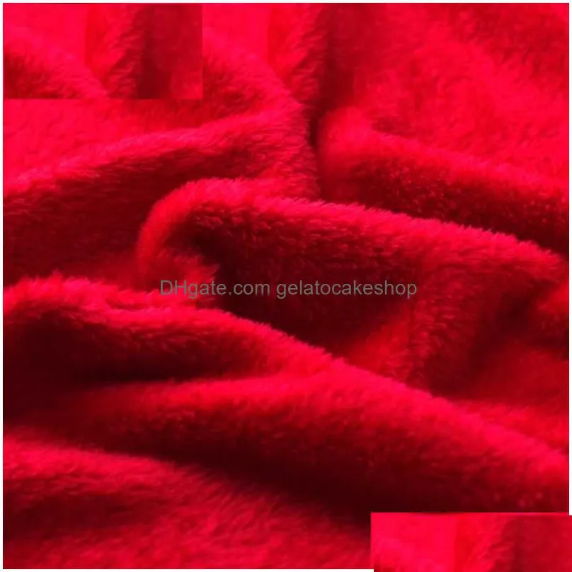 blankets red flannel blanket soft throw blanket on sofa bed plane travel plaids adult home textile solid color blanket travel