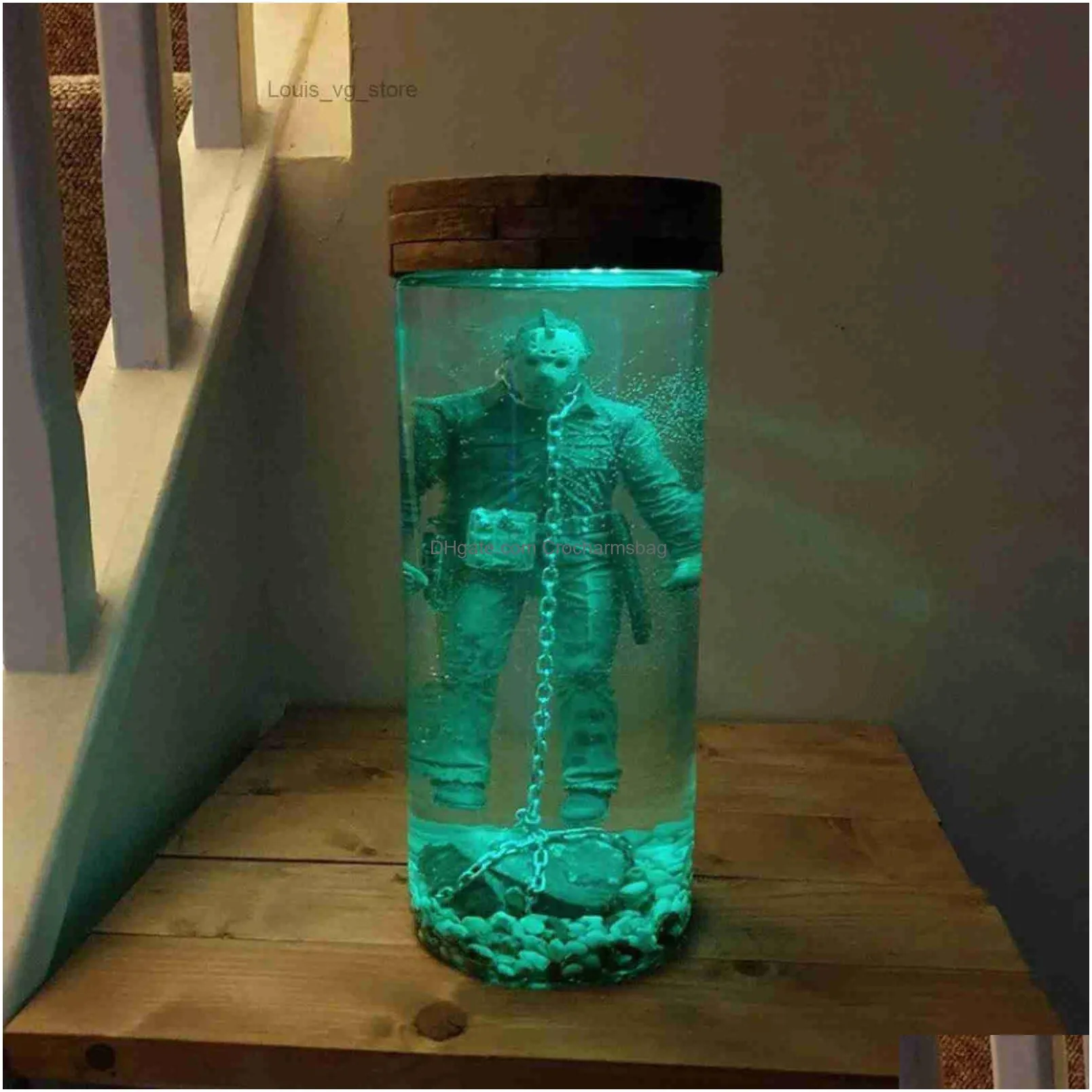 Decorative Objects & Figurines Jason Voorhees Collector Water Lamp Friday The 13Th Part 6 Lives Horror Figurine Halloween Souvenir Nig Dhllg