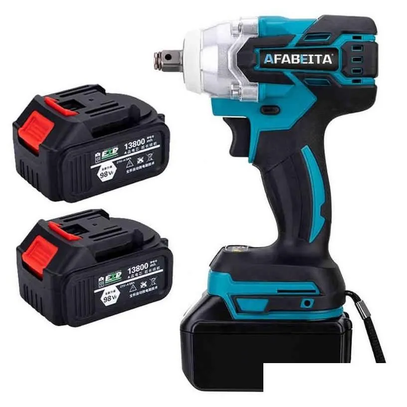 Power Tool Sets 21V Electric Impact Wrench Brushless Wrenchs Cordless With Liion Battery Hand Drill Installation Tools H220510 Drop