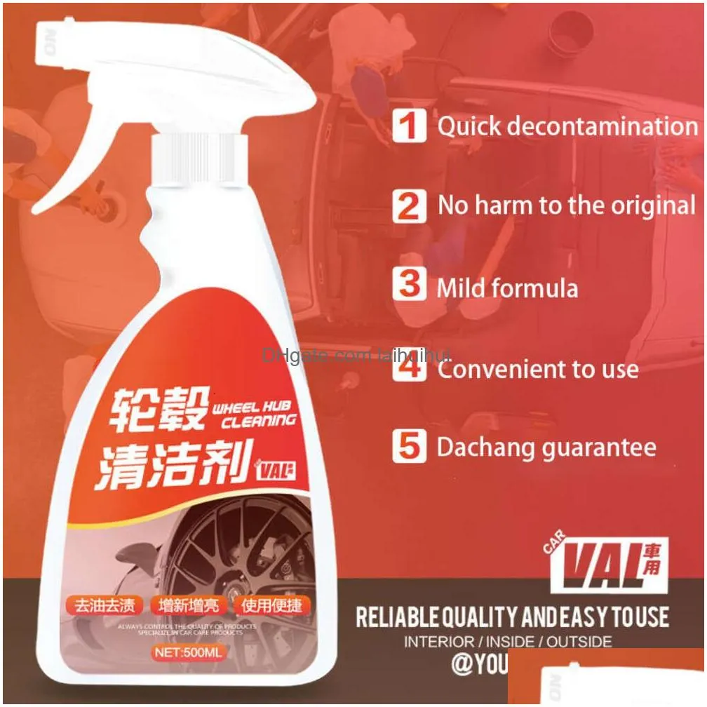  iron remover 500/256/100ml protect wheels and brake discs from iron dust rim rust cleaner auto detail chemical car care