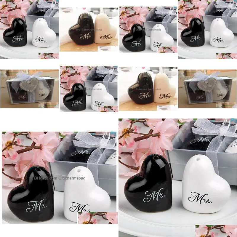 Mills Sell Heart Shaped Mr. Ms. Salt And Pepper Shaker Wedding Gifts For Drop Delivery Home Garden Kitchen, Dining Bar Kitchen Tools Dht9L