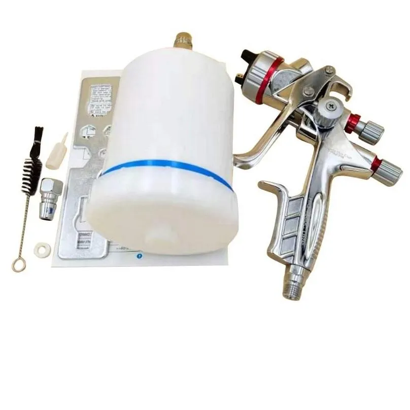 Professional Spray Guns Gun 1.3 Mm Nozzle Water-based Air 600 Ml Capacity Paint Pneumatic Tool