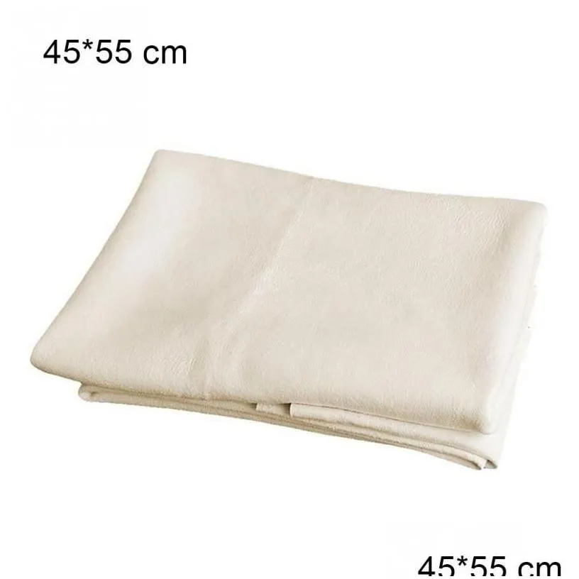 Towel 60X80Cm Care Natural Chamois Leather Cleaning Genuine Wash Suede Absorbent Quick Dry Streak Lint Car 40Cm 50Cm 60Cm Glasses Dr