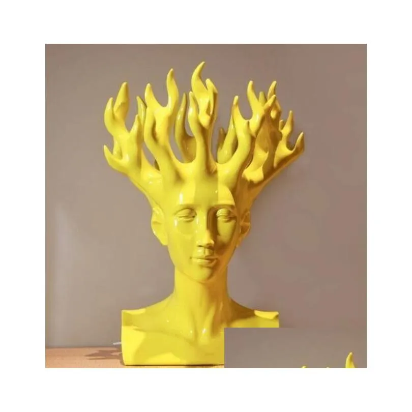 Man head ceramic vase home decor tabletop vases Movie Figure Art Designer creative