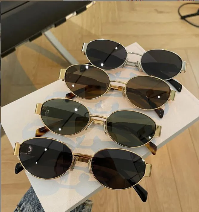 2023 oval new vintage fashion sunglasses womens sunglasses
