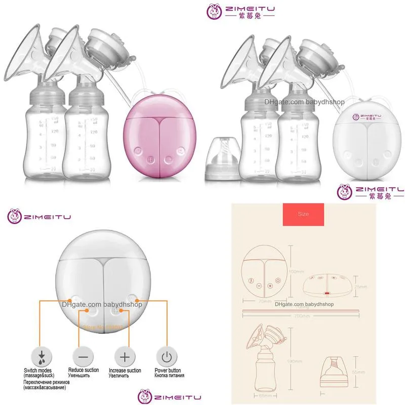breastpumps bilateral pump baby bottle supplies electric milk extractor s usb powered breast feed 221028