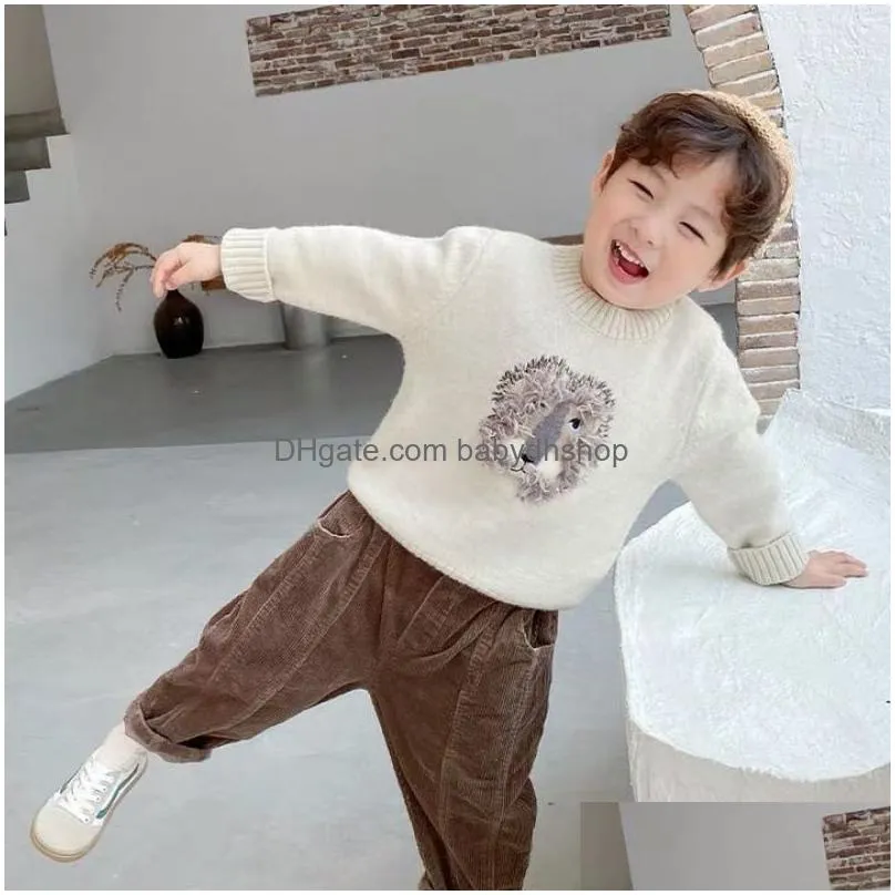 children sweater  boys sweaters autumn teenager cardigan for boys clothes cotton toddler baby sweater pullover knitwear 210308