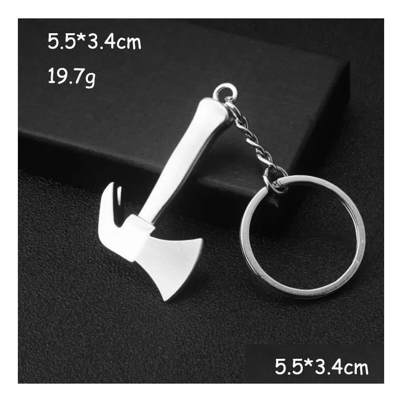 Keychains & Lanyards Keychains For Men Car Bag Keyring Outdoor Combination Tool Portable Mini Utility Pocket Clasp Rer Hammer Wrench Dhzmg