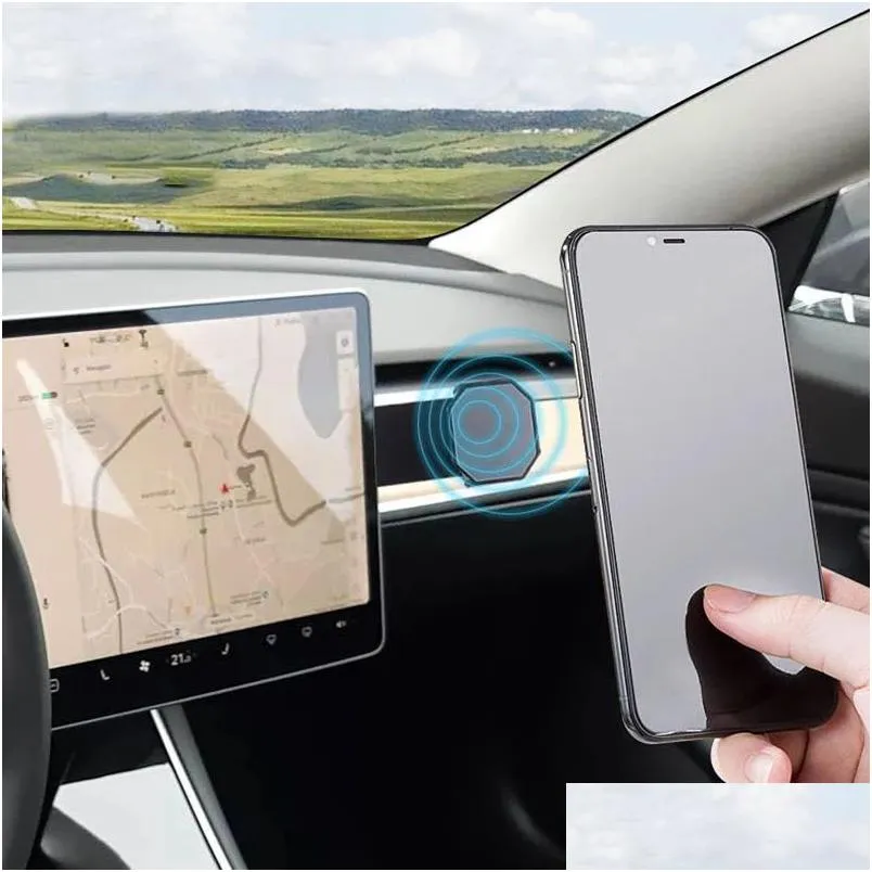Car Central Control Screen To Expand Mobile Phone Bracket Telescopic Magnetic Bracket For Tesla Model 3 Y X S 2019 2020 2021
