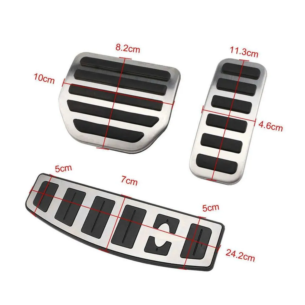 New Car Accessory Pedals Cover Gas Accelerator Footrest Modified Pedal Pad for  Range Rover Sport Discovery 3 4 Lr3 Lr4