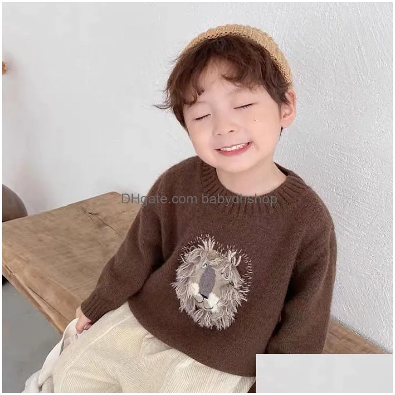 children sweater  boys sweaters autumn teenager cardigan for boys clothes cotton toddler baby sweater pullover knitwear 210308