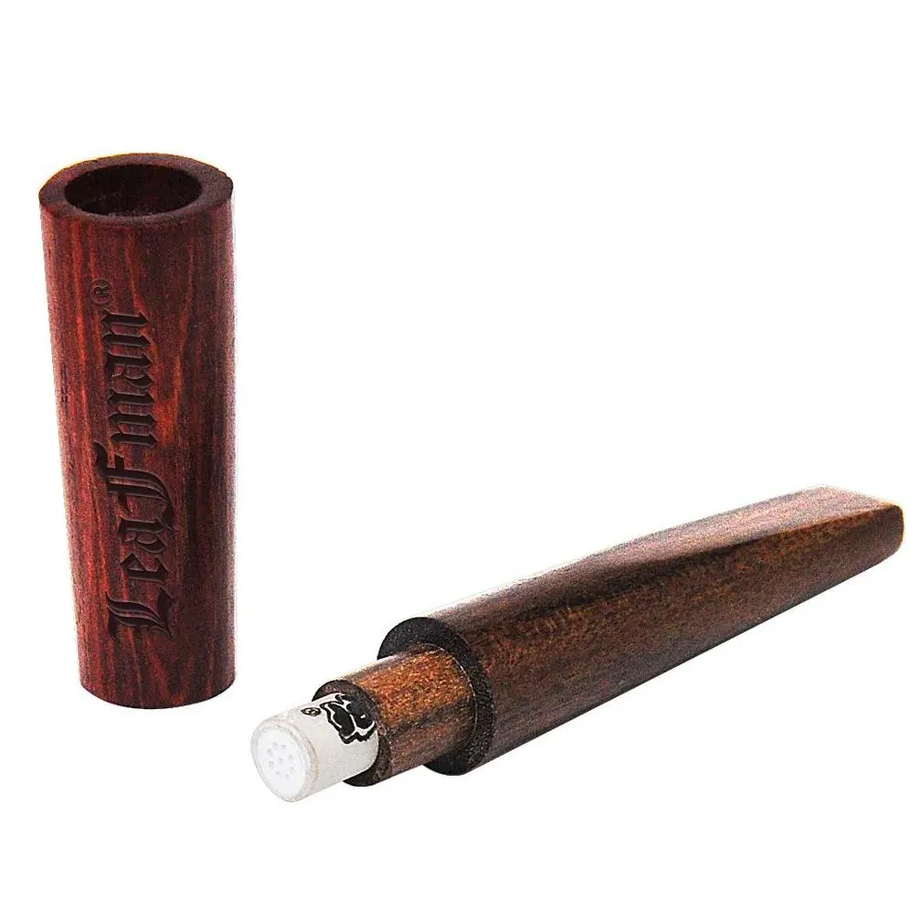 Smoking Pipes Smoking Pipe Dugout Accessories 92 Mm One Hitter Wood Dry Herb Tobacco Detachable With Filter Bong Drop Delivery Home Ga Dhri6