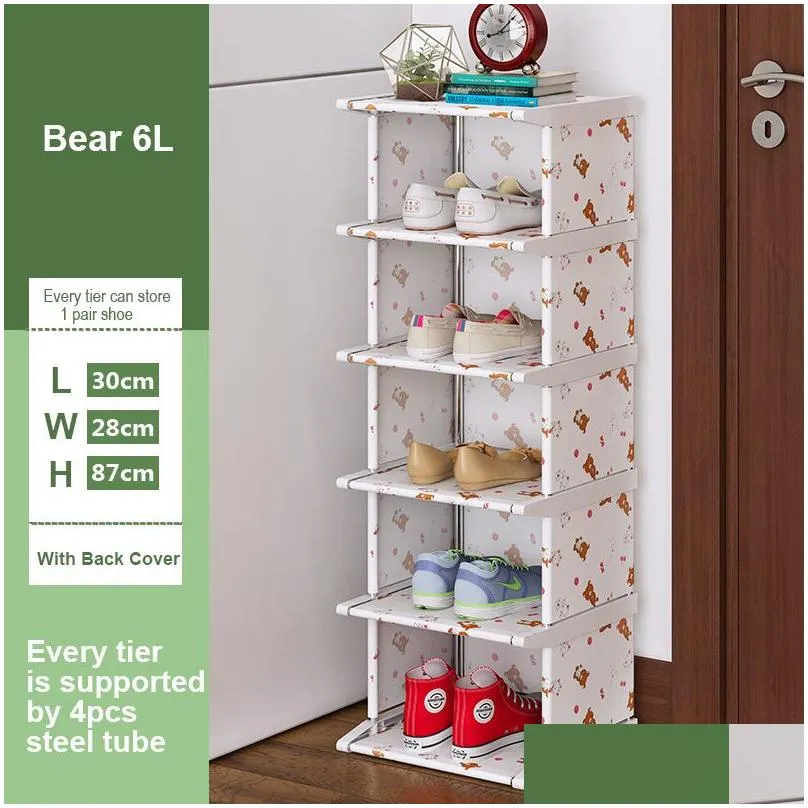 vertical shoe rack removable shoe organizer shelf living room corner shoe cabinet home furniture shoes storage for closet y200527