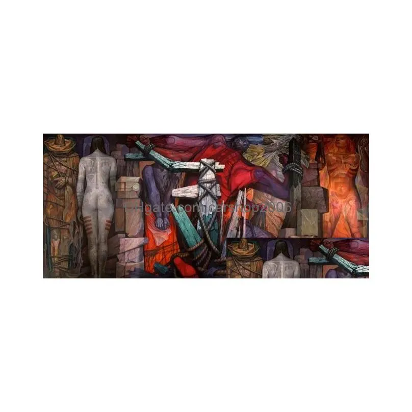 famous painting wall art poster and prints jorge gonzalez camarena mural liberacion pictures for living room cuadros decoration9242441