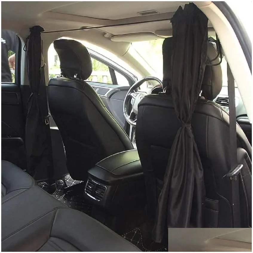 Car Sunshade Partition Curtain Window Privacy Front Rear Isolation Commercial Vehicle Air-conditioning Auto252Z