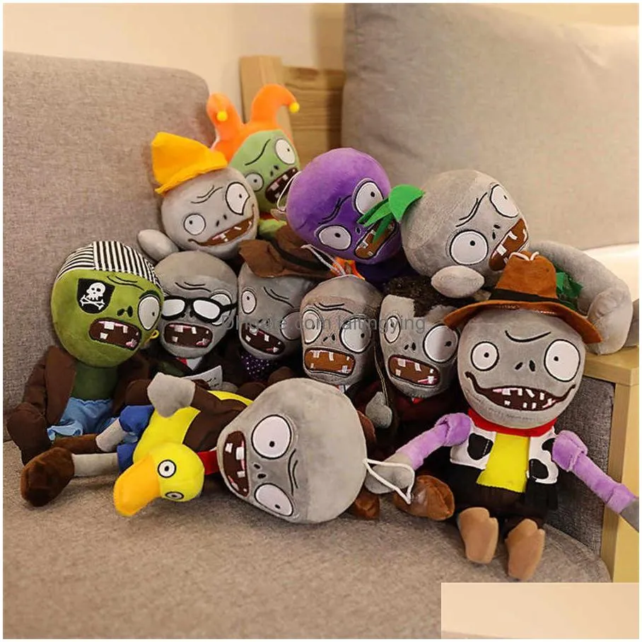 30cm plants vs zombies plush stuffed toys pvz peashooter chomper sunflower plush toy doll gifts for children kids