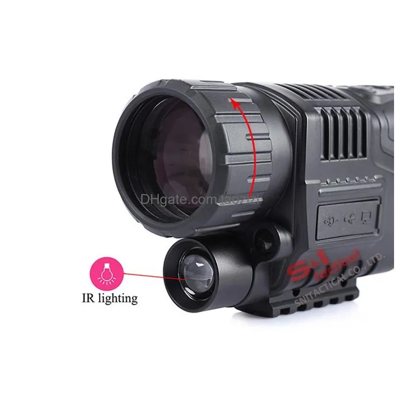 Other Electronics 5X40 Infrared Night Vision Scope Tactical Nv540 Monocar Hd Digital Optics 200M Range Telescope Drop Delivery Dhmno