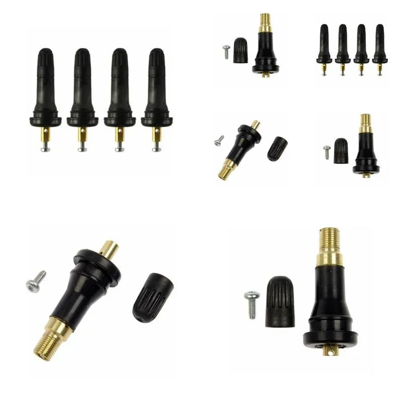 Universal TPMS Tire Pressure Monitoring System Tire Valve Stems Anti-explosion Snap In Tire Valve Stems Rubber+Metal