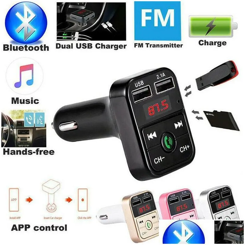 Car Kit Handsfree Wireless Bluetooth Fast  FM Transmitter LCD MP3 Player USB  2.1A Accessories Handsfree Audio Receiver