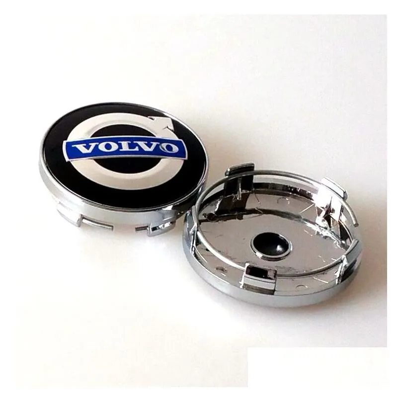 4pcs/set 60mm alloy volvo wheel center caps hub cover car emblem badge blue C30 C70 S40 V50 S60 V60 V70 S80