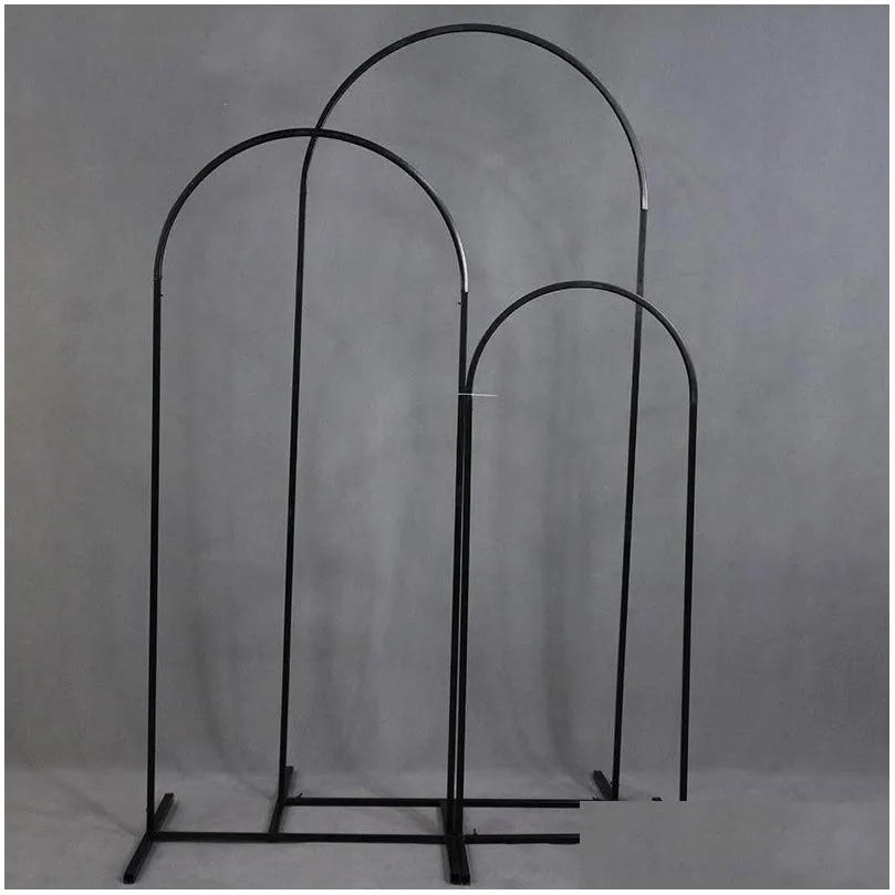 Party Decoration Wrought Iron Screen Wedding Arch Pipe N-Shaped Flower Stands Metal Props Backdrop Artificial Decorations