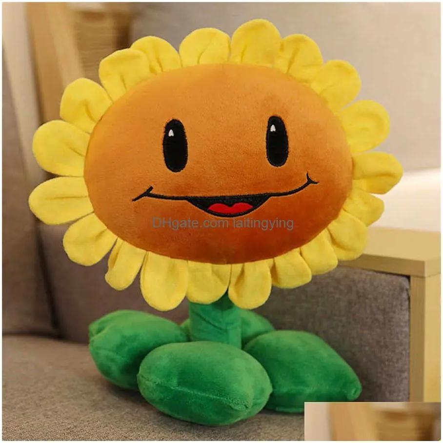 30cm plants vs zombies plush stuffed toys pvz peashooter chomper sunflower plush toy doll gifts for children kids