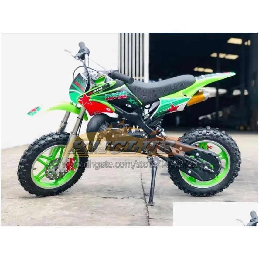 Mini Motorbike 49CC 50CC Real Motorcycle Scooter Superbike Moto Bikes Gasoline Adult Child ATV off-road vehicle Two wheel Sports Dirt Bike Boy Girl Birthday