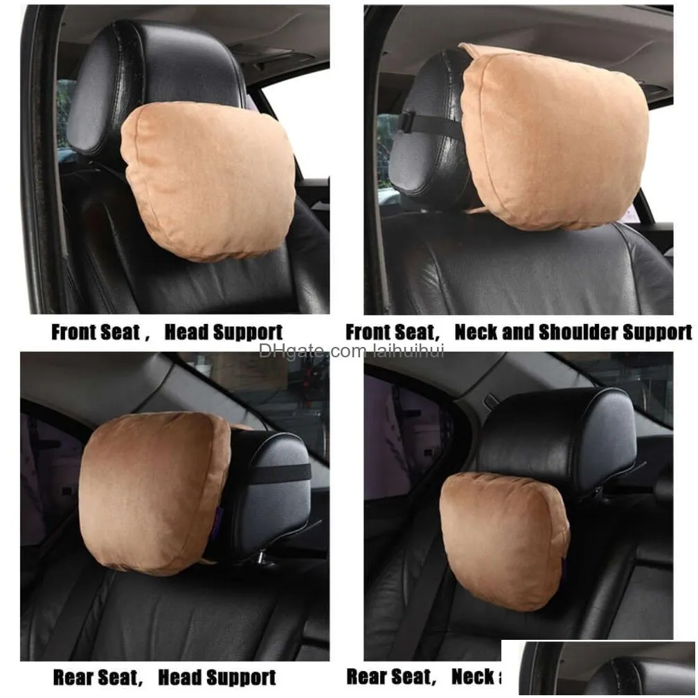  car headrest neck pillow lumbar support for   s class design soft universal adjustable car pillow neck rest