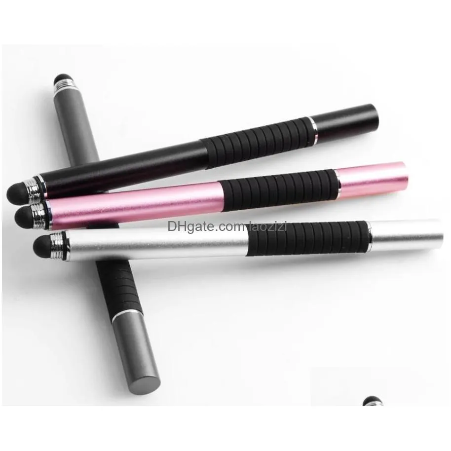 universal 2 in 1 stylus pen drawing tablet pens capacitive screen caneta touch pen for mobile android phone smart pencil